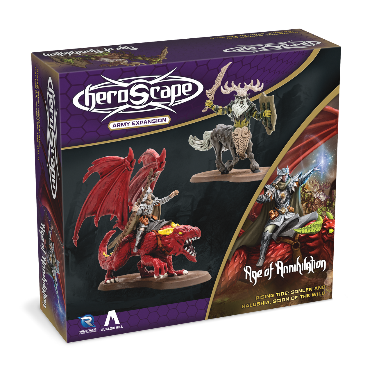 HeroScape: Rising Tide Sonlen & Halushia Scion of the Wild Army Expansion HeroScape: Rising Tide Sonlen & Halushia Scion of the Wild Army Expansion