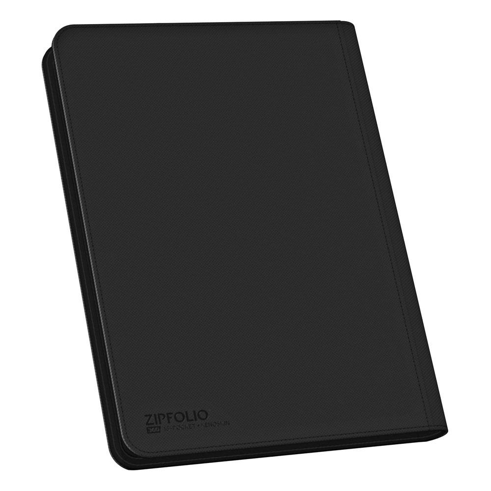Ultimate Guard: Zipfolio Xenoskin 18-Pocket schwarz Ordner, Hülle, Schwarz, Geldbörse, Zipfolio