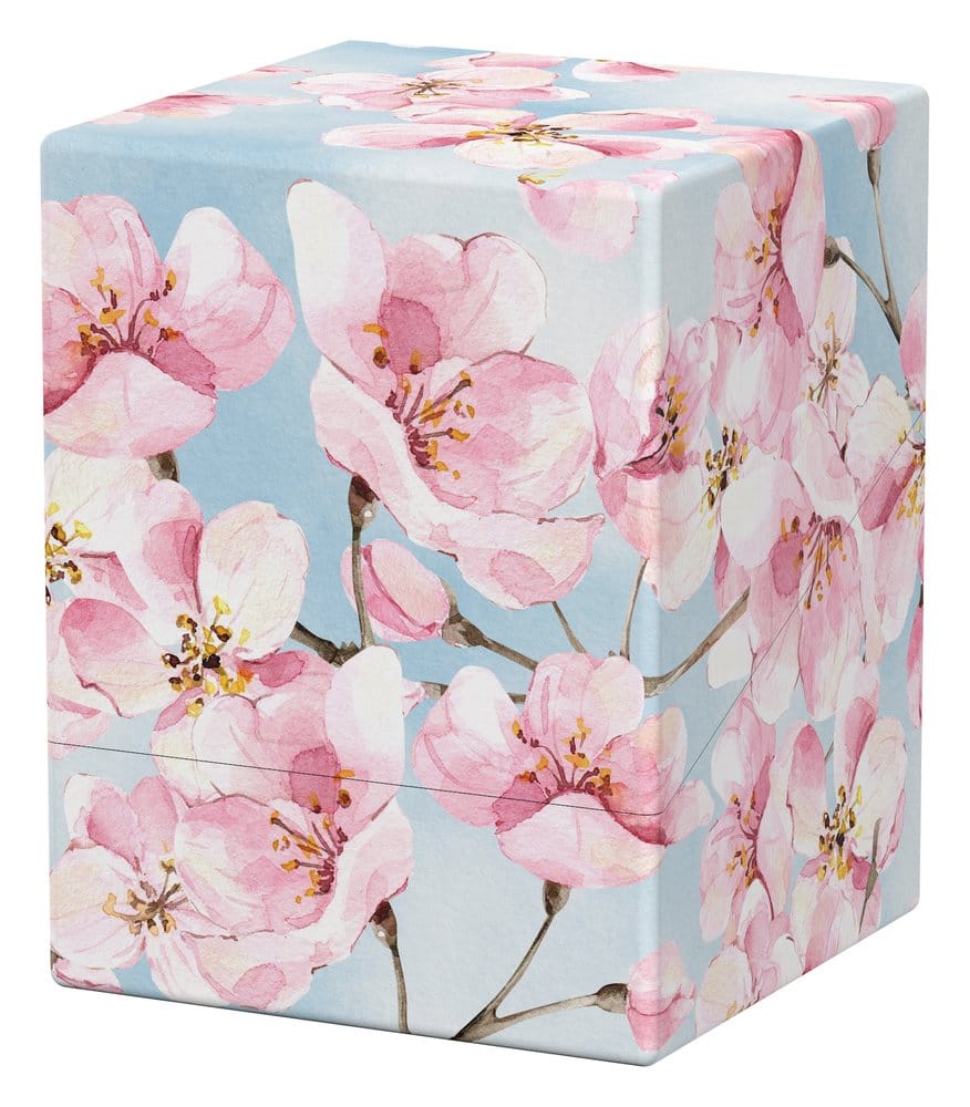 Ultimate Guard: Deckbox Boulder 100+ Floral Places - Cherry Blossom Blumenmuster, Kasten, Geschenkbox, Pink, Blüten