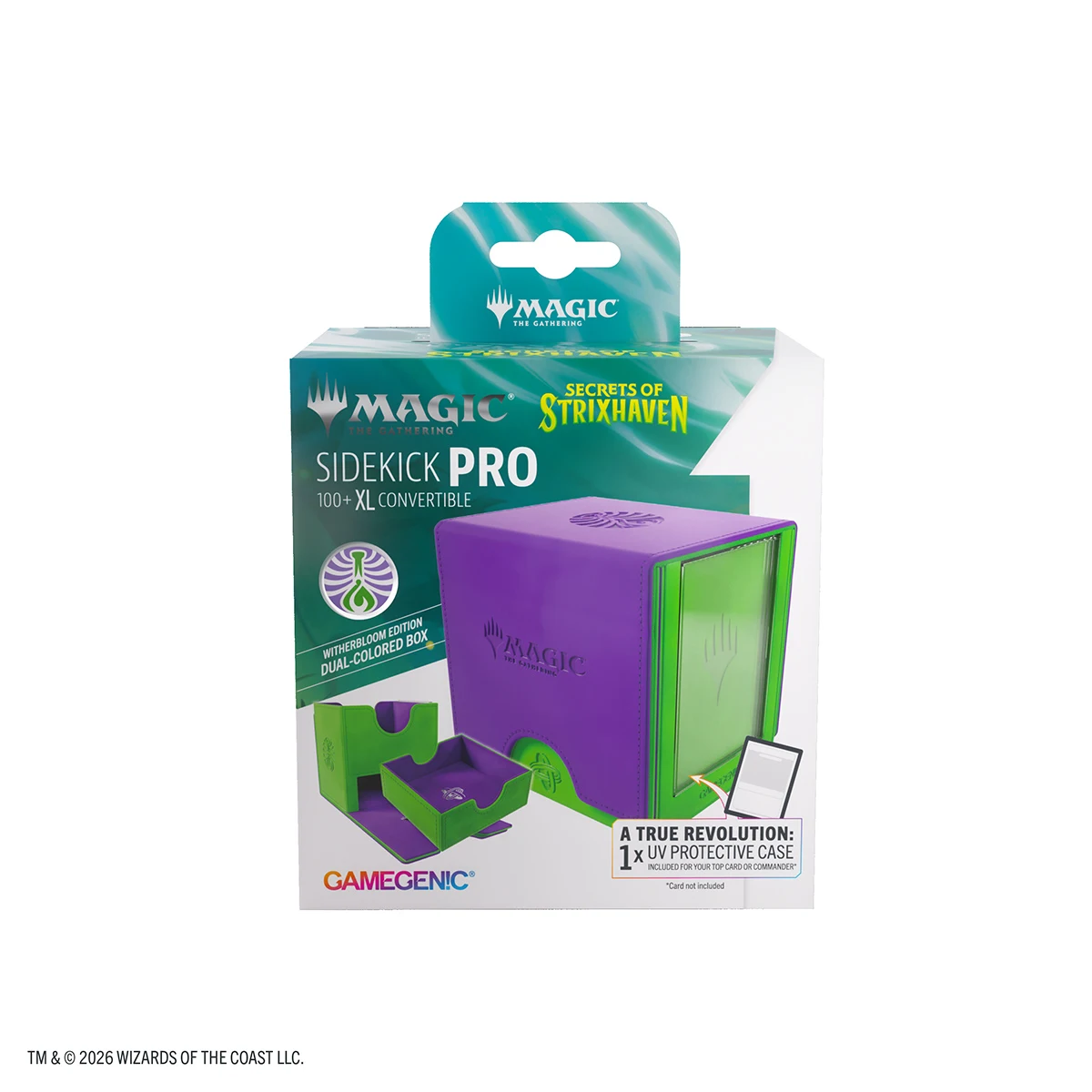 Gamegenic: Deckbox Sidekick Pro 100+ XL Convertible Magic Strixhaven - Witherbloom Gamegenic: Deckbox Sidekick Pro 100+ XL Convertible Magic Strixhaven - Witherbloom