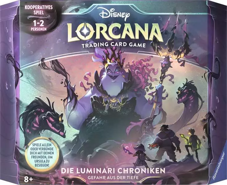 Lorcana TCG: Ursulas Rückkehr - Die Luminari Chroniken (Geschenk Set) (Set 4) Lorcana TCG: Ursulas Rückkehr - Die Luminari Chroniken (Geschenk Set) (Set 4)