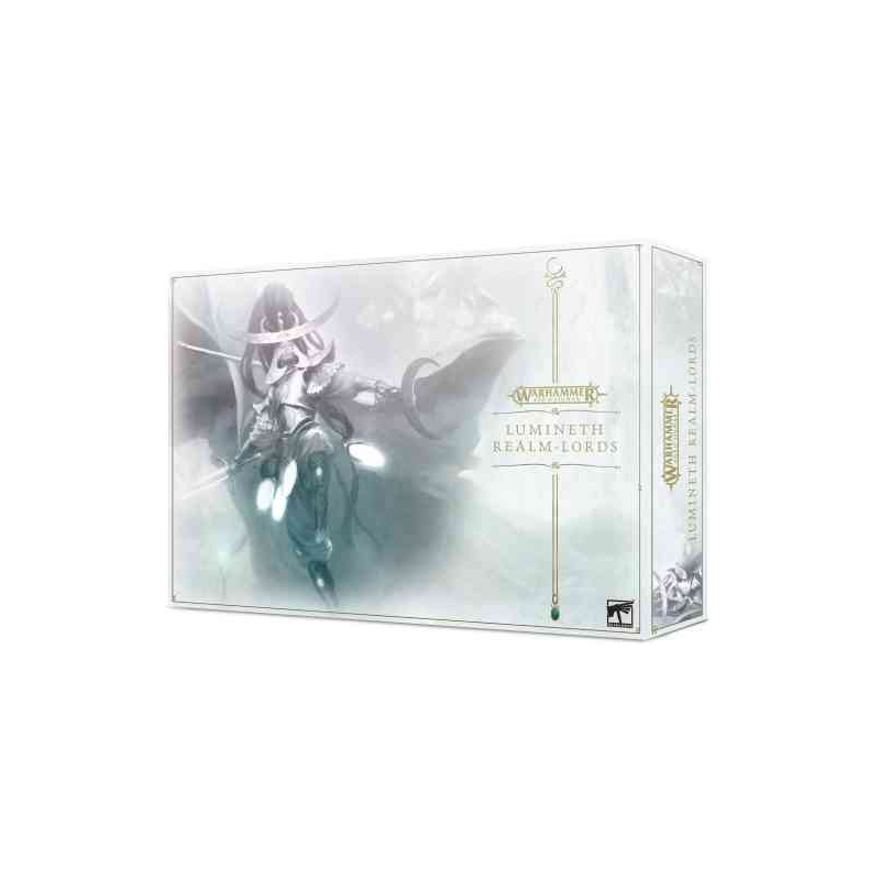 Warhammer: Lumineth Realmlords - Launch Set dt. Wargaming-Figur, Lumineth Realm-lords, Backset-Verpackung, Rollenspiel-Miniatur, Fantasy-Modell