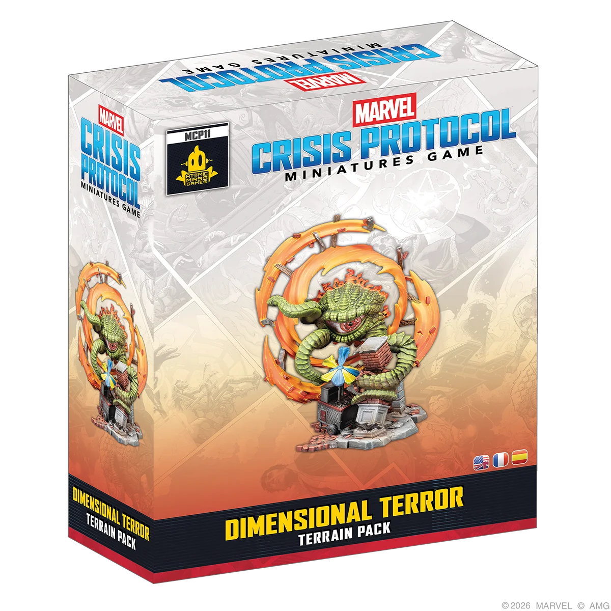 Marvel Crisis Protocol: Dimensional Terror Miniaturen, Geländepack, Dimensionaler Schrecken, Crisis Protocol, Drachenmonster