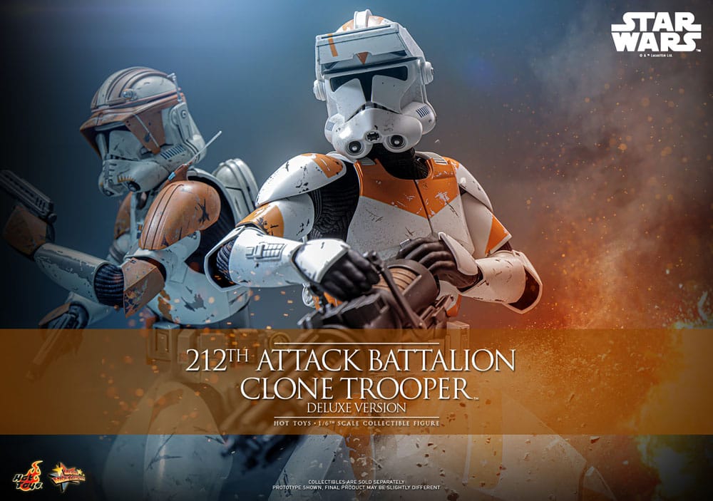 Star Wars AF: Clone Wars 212th Attack Battalion Clone Trooper DLX 1/6 30cm Star Wars AF: Clone Wars 212th Attack Battalion Clone Trooper DLX 1/6 30cm