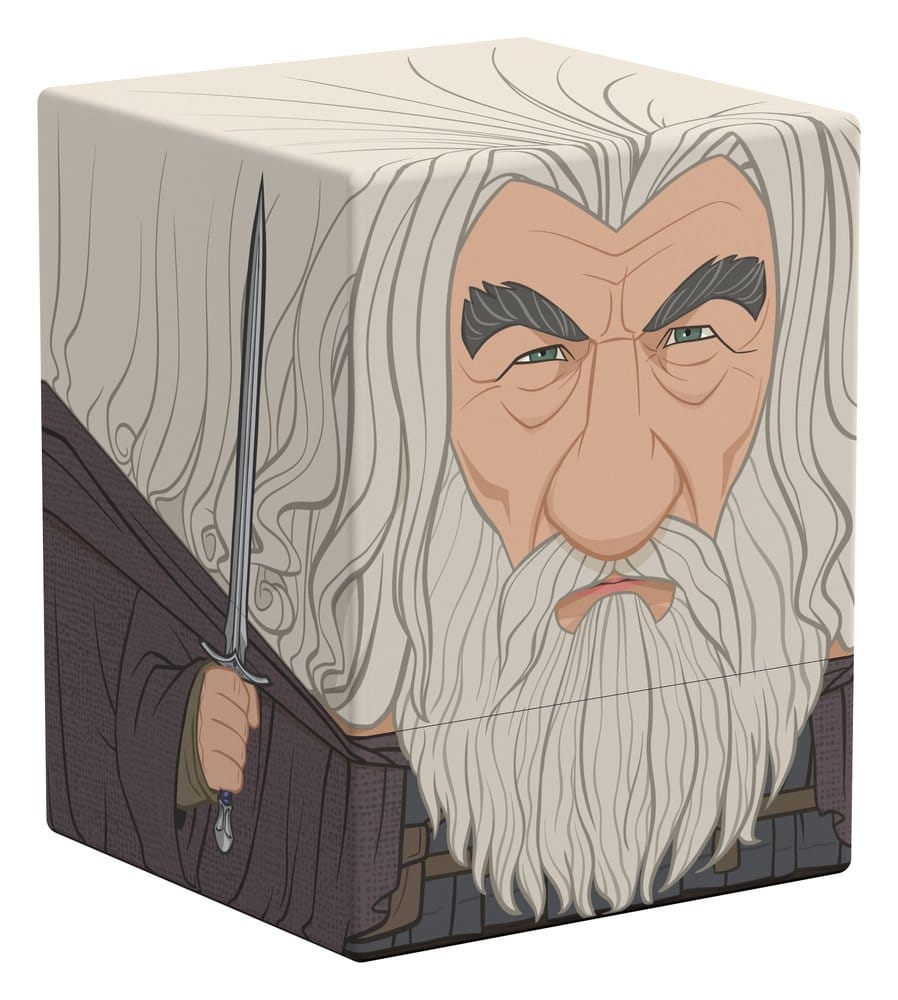 Ultimate Guard: Deckbox Squaroes Hobbit - Gandalf (HOB002) Hexenmeister, Bart, Schwert, grauhaarig, Portrait