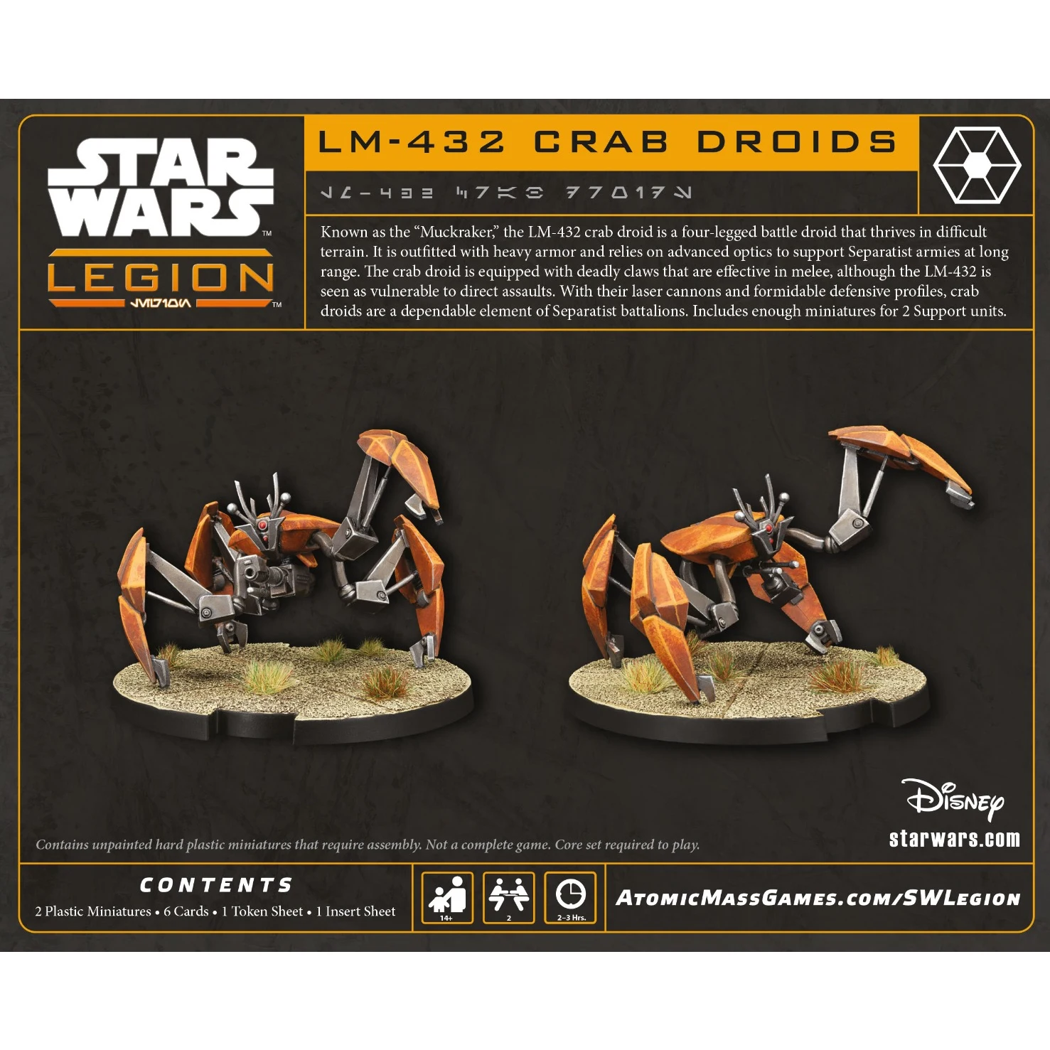 Star Wars: Legion - LM-432 Crab Droids Star Wars: Legion - LM-432 Crab Droids