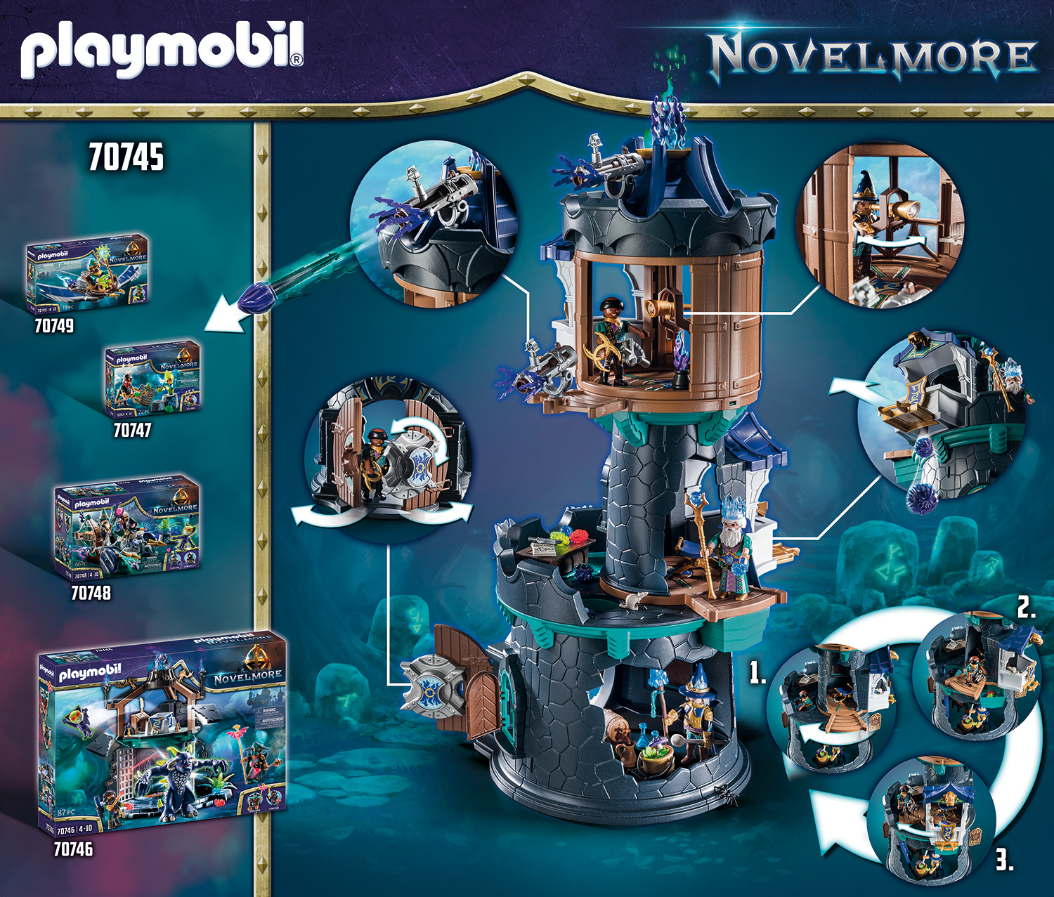 Playmobil: Novelmore - Violet Vale Zaubererturm
