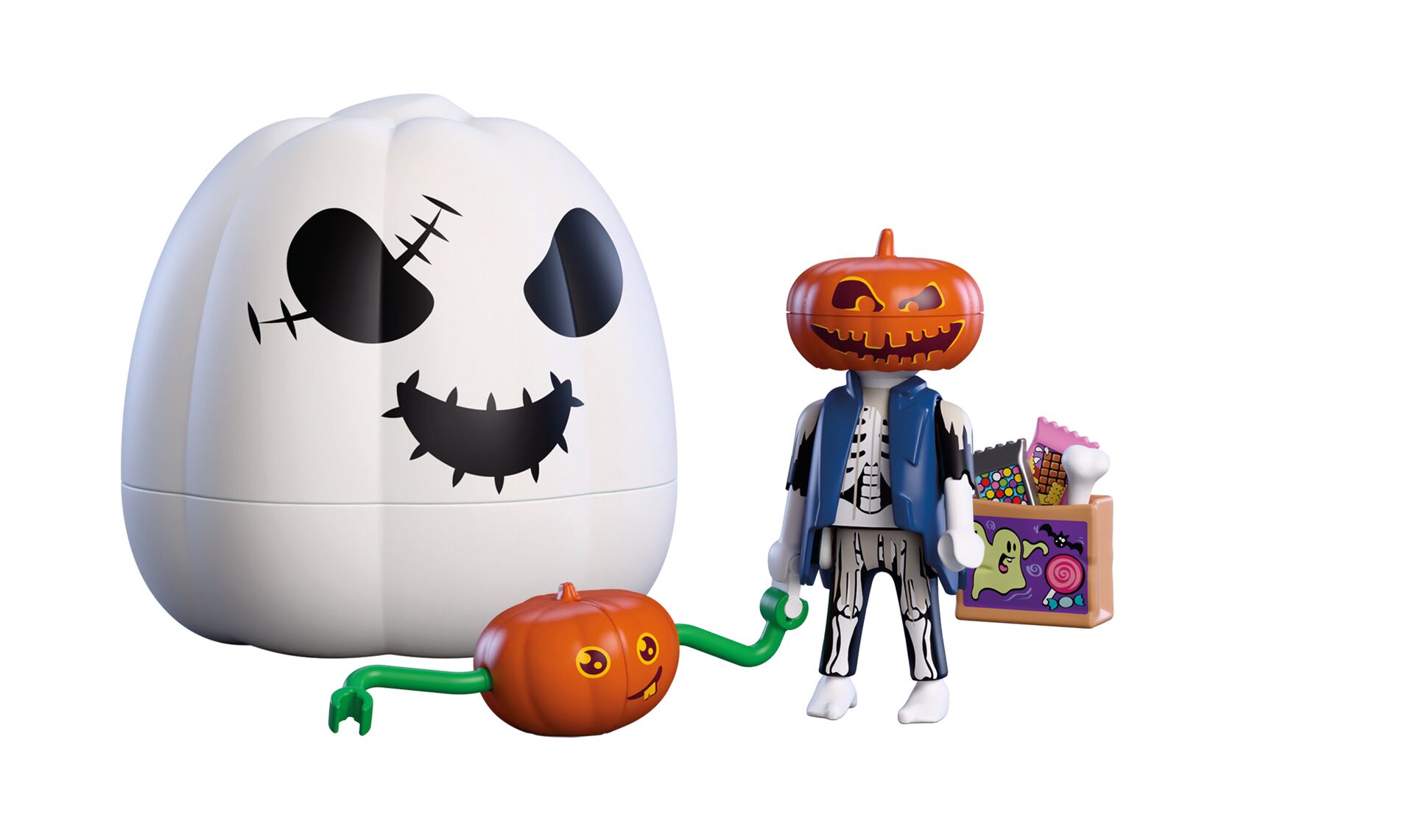 Halloween, Kürbis, Jack-o'-lantern, Skelett, Figur