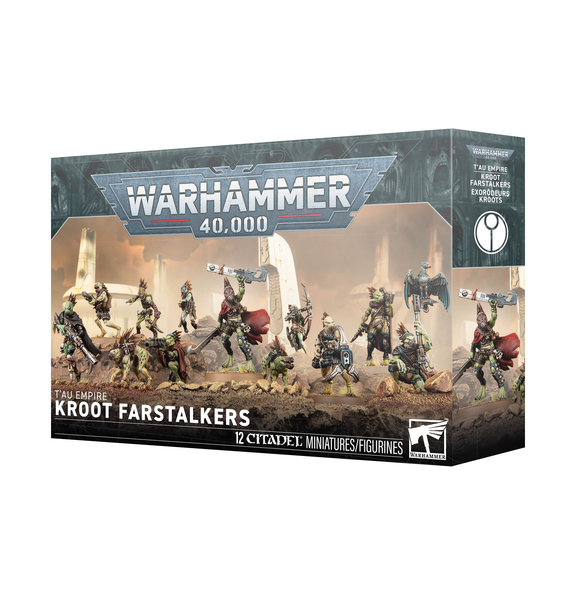 Warhammer, Kroot Farstalkers, Miniaturen, 12 Citadel Miniaturen, 40.000